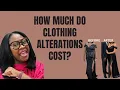 How much do clothing alterations cost