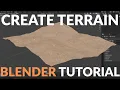 How to Create Realistic Terrain in Blender Easy Tutorial