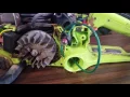 Where do the fuel and primer lines go in a Craftsman or Poulan Chainsaw