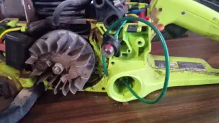 Where do the fuel and primer lines go in a Craftsman or Poulan Chainsaw