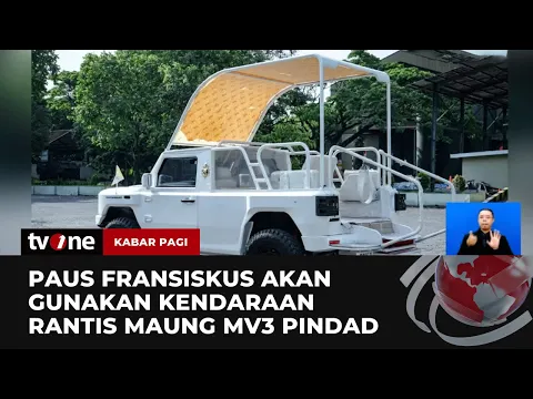 Penampakan Mobil Maung MV3 Produksi Pindad yang akan Digunakan Paus Fransiskus