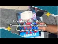 No equipment required Easy DIY creating a Custom Composition Notebook