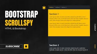 How to make a Bootstrap Scrollspy Tutorial