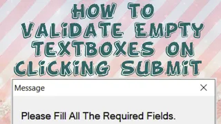 how to validate empty textboxes on submit button in vb net without coding nifty