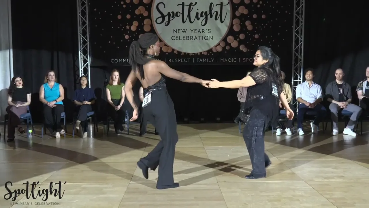 Spotlight New Year's Celebration 2024/2025 Novice Jack & Jill Elaine Dimal & Mimi Embola