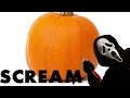 How to carve a EASY ghost face scream pumpkin
