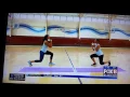 April Dupre of Footprints to Fitness show Fox 8 NOLA viewers how to workout at home