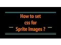 How to set css for Sprite Images