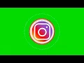 Intro Instagram Logo Green screen Logo Animation Instagram