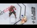 PS5 Mike Tyson vs Dana Hamm curvy model EA Sports UFC 4