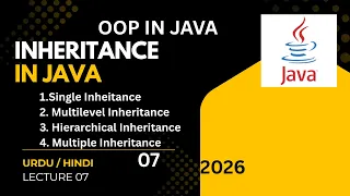 Inheritance in Java Types of Inheritance Explained OOP in Java Lecture 07