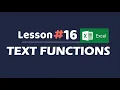 Lesson 16 Text Functions MS Excel for your Business Filipino