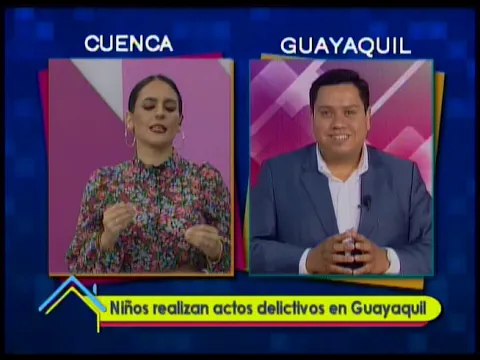 Niños realizan actos delictivos en Guayaquil