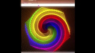 Colorful Spiral Animation using Python Turtle