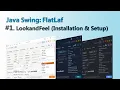 Java swing - FlatLaf LookAndFeel Installation Setup