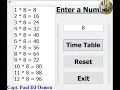 How to Create a C Multiplication Timetable in C Builder using For Loop