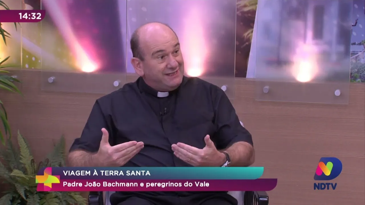 Viagem à Terra Santa: Padre João Bachmann e peregrinos do Vale