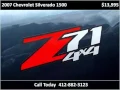 2007 Chevrolet Silverado 1500 Used Cars Pittsburgh PA