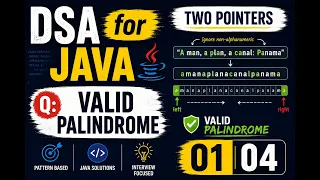 DSA with Java Two pointers Valid palindrome