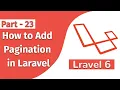 How to Add Pagination in Laravel Laravel 6 PHP Framework Part 23 Punch Code