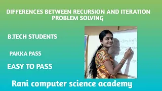 Differences between Recursion and iteration way of problem solving in python in English B tech