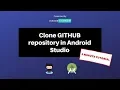 Clone Github Repository Android Studio Android Studio Git Clone 2 minute Android Tutorial