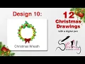 Creating A Christmas Wreath Vector