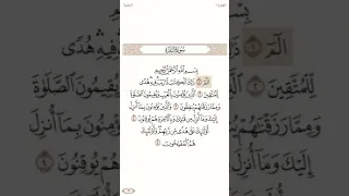 سورة البقره للقارئ ياسر الدوسري من صفحة ٢ الي ٦ دندنها