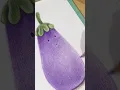 Colour Pencil Drawing Jellycat Eggplant