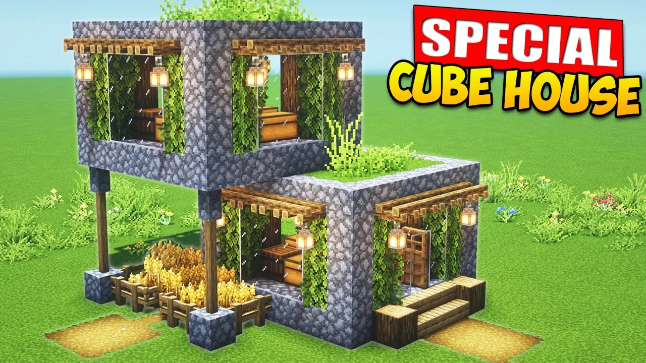 Minecraft: Cube Survival House Tutorial ⚒️