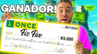 SOBREVIVIENDO 24 HORAS CON PREMIOS DE LOTERIA! GANAMOS 5.000$!