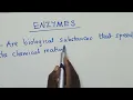 Enzymes - characteristics and factors effect enzymes