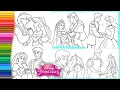 Coloring Disney Princess and Prince Wedding Coloring Pages