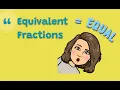Equivalent Fractions 4 NF 1 5 NF 1