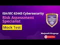 ISA/IEC 62443 Cybersecurity Risk Assessment Specialist – Mock Test | IC33