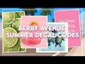 Summer Decal Codes For Berry Avenue And Bloxburg Roblox