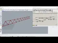 Grasshopper Rhino Draw a parametric truss beam