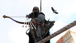 Assassin's Creed Origins Black Hood Legendary Armor Stealth , Action & Exploration Gameplay