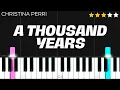 Download Lagu Christina Perri - A Thousand Years | Piano Tutorial