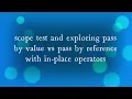 Pass by value vs pass by reference and immutable vs mutable data types 03 lecture part a 3