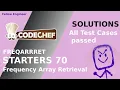 Frequency Array Retrieval FREQARRRET Starters 70 Fellow Engineer