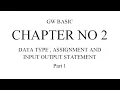 GW BASIC CHAPTER 2 Part 1 CLASS 10TH