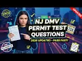 NJ DMV Permit Test 2026 UPDATED Questions Correct Answers Pass Fast