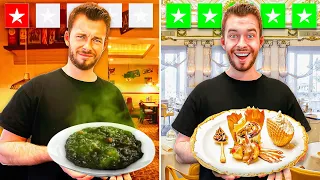 Manger dans un Restaurant 1 Étoile VS 5 Étoiles