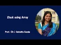 Implementation of Stack Using Dynamic Array