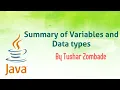 3 5 Summary of Variables and Data Types learn Java