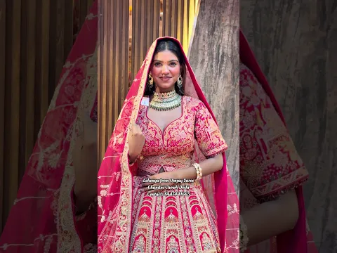 Beautiful Heavy Designer Bridal Lehenga Choli😍#shorts #ashortaday #lehenga #lahengacholi #bride