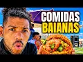 Trying food from Bahia