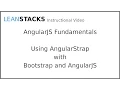 Using AngularStrap with Bootstrap Angular Animate and AngularJS