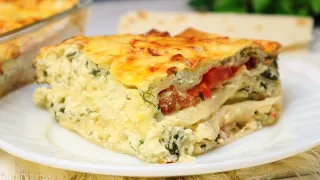 Лаваш, творог и 10 минут! На вкус как Хачапури / невероятно вкусный сочный пирог с творогом 👍